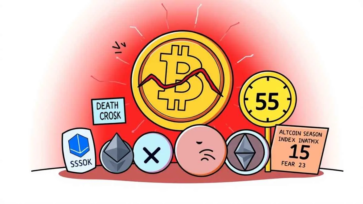 Bitcoin Death Cross Looms as Nasdaq, S&P 500 Slump—Altcoins in Peril