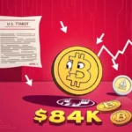 Bitcoin Dips Below $84K as $115B Crypto Sell-Off Erases Weekly Gains Amid Economic Woes