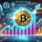 Bitcoin reached $84,226 during its seven-day rise which demonstrates a positive direction for market value
