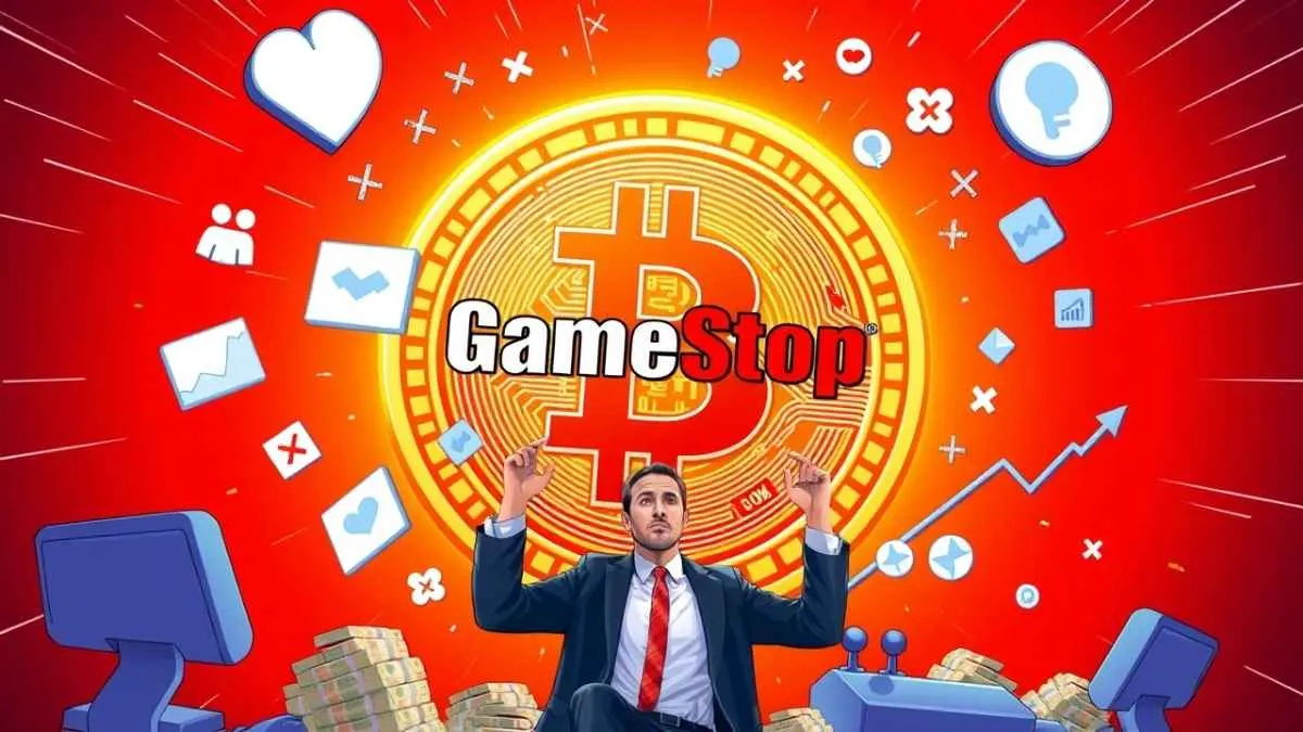 GameStop Bitcoin Bet Ignites Social Media Frenzy as Stock Jumps 16%