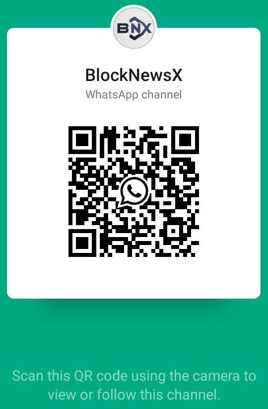 Follow the BlockNewsX channel on WhatsApp